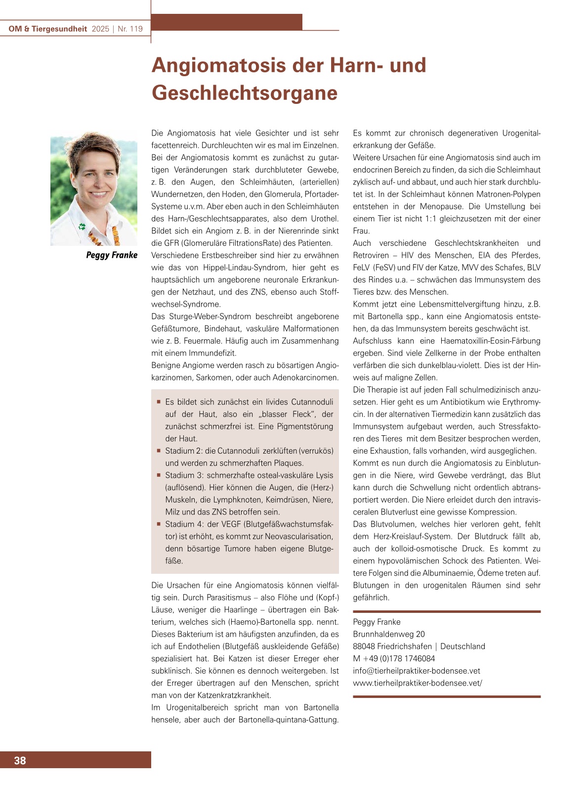 Angiomatosis der Harn- und Geschlechtsorgane