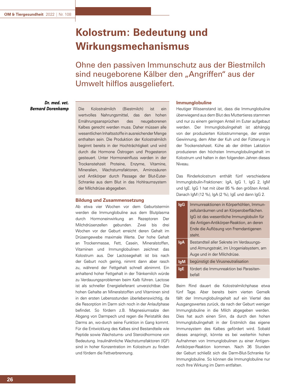Kolostrum: Bedeutung und Wirkungsmechanismus
