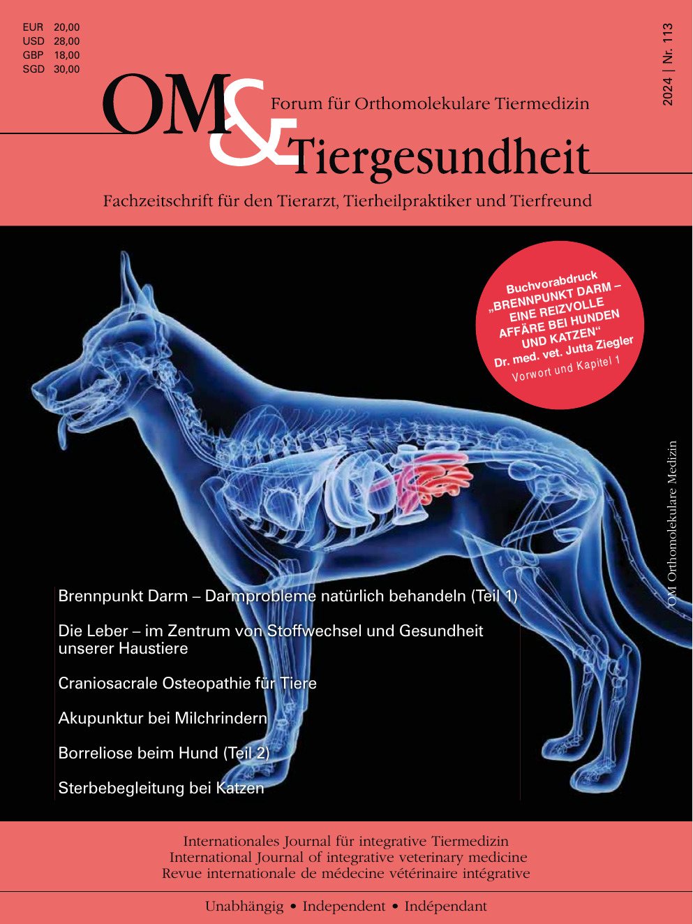 Craniosacrale Osteopathie für Tiere