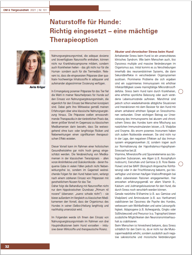 Naturstoffe für Hunde: Richtig eingesetzt - eine mächtige Therapieoption